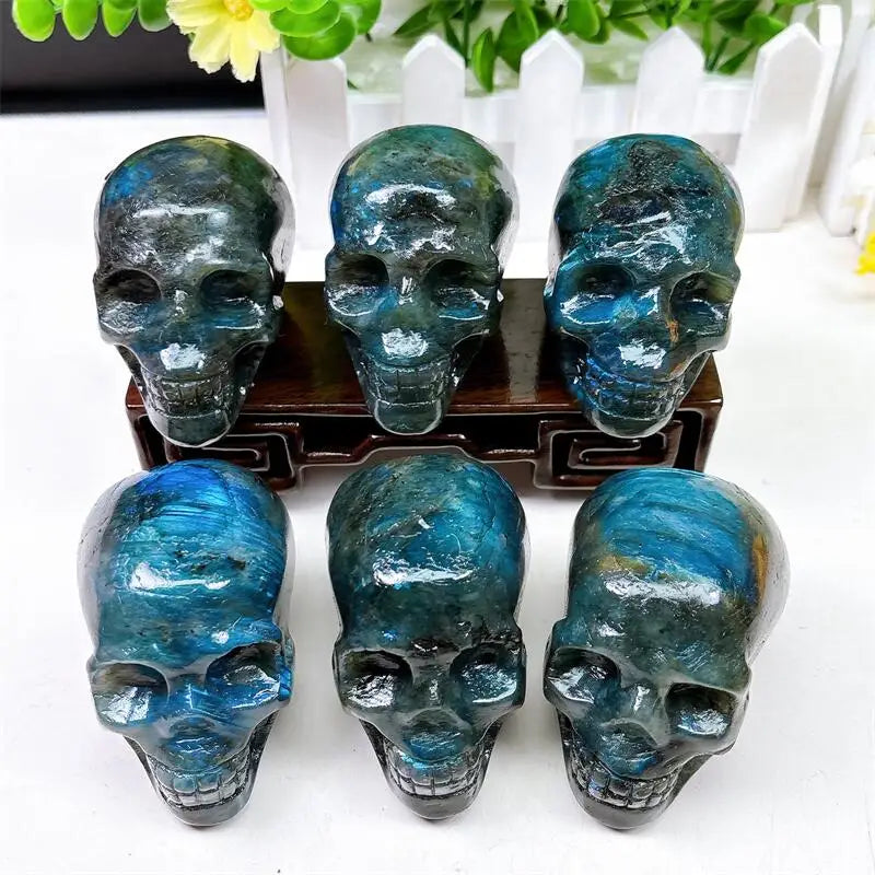 Blue Labradorite Skull-ToShay.org