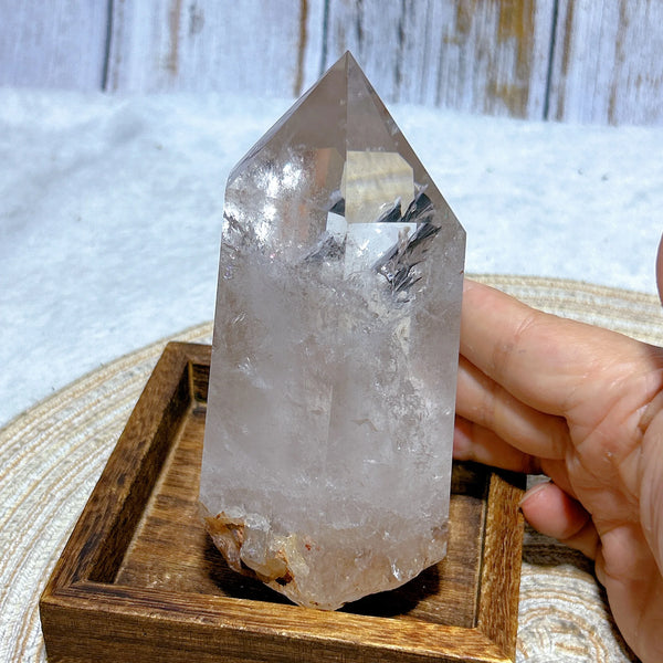 Clear Rainbow Quartz Tower-ToShay.org