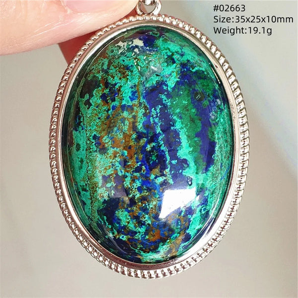 Blue Azurite Pendant-ToShay.org