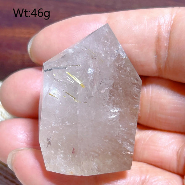 Gold Rutilated Crystal Point-ToShay.org