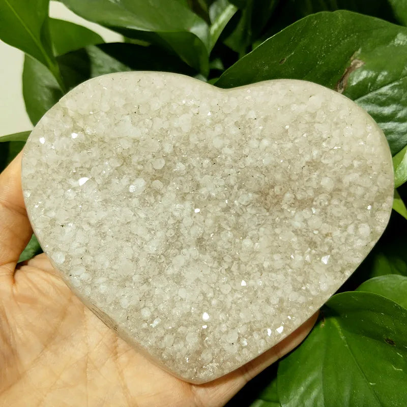 Yellow Crystal Druzy Heart-ToShay.org