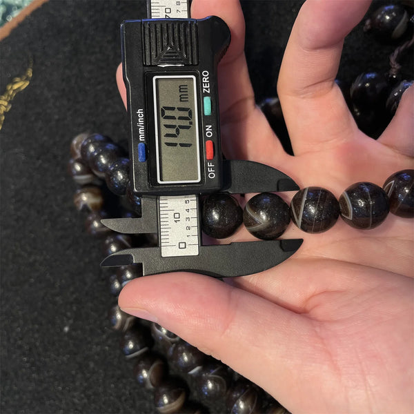Black Agate Buddha Beads-ToShay.org