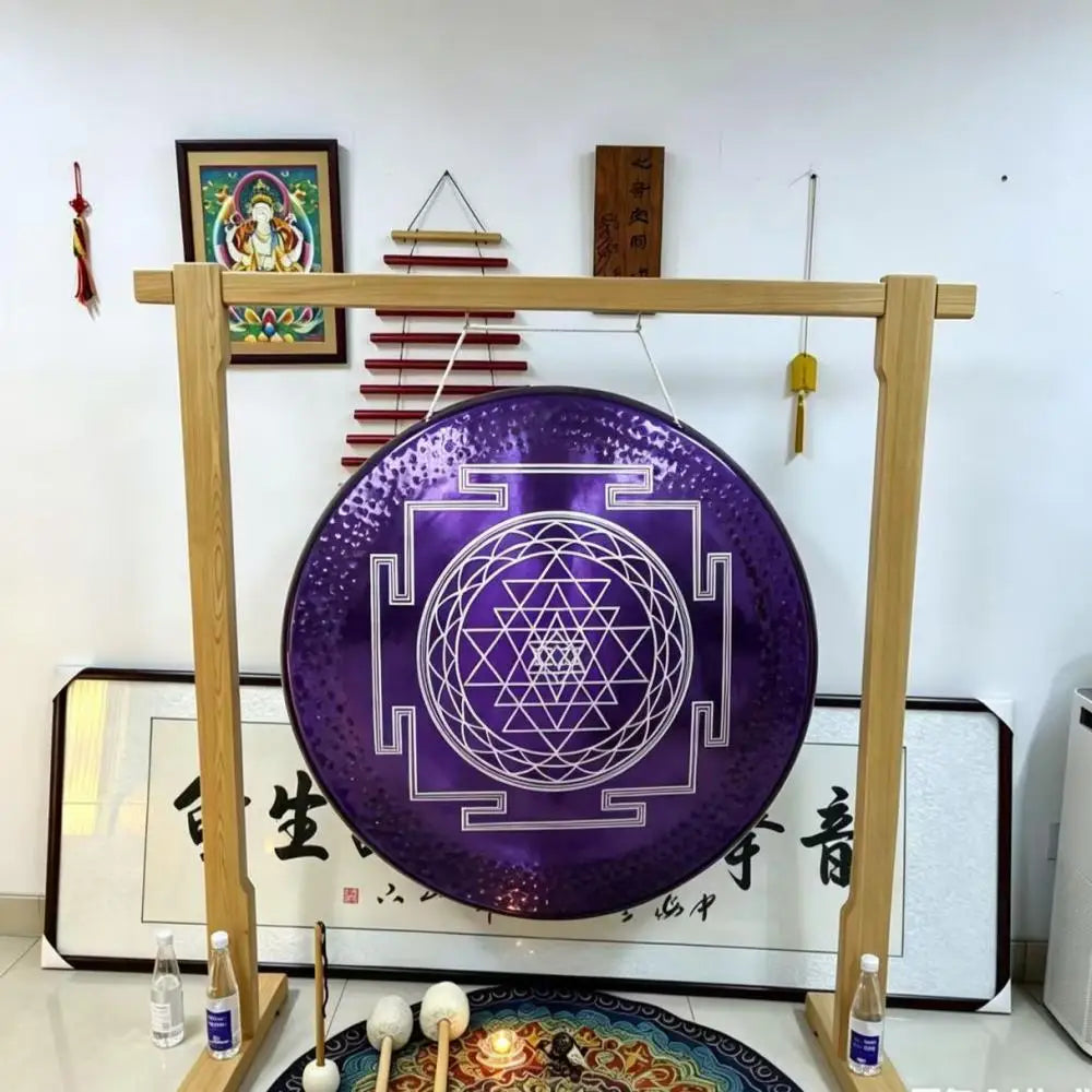 Purple Nickel Sri Yantra Gong-ToShay.org