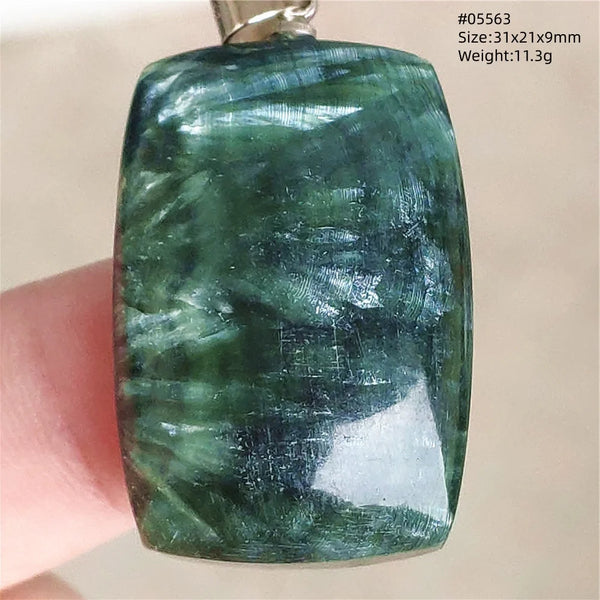 Green Seraphinite Pendant-ToShay.org
