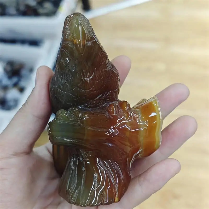 Yellow Agate Geode Parrot-ToShay.org