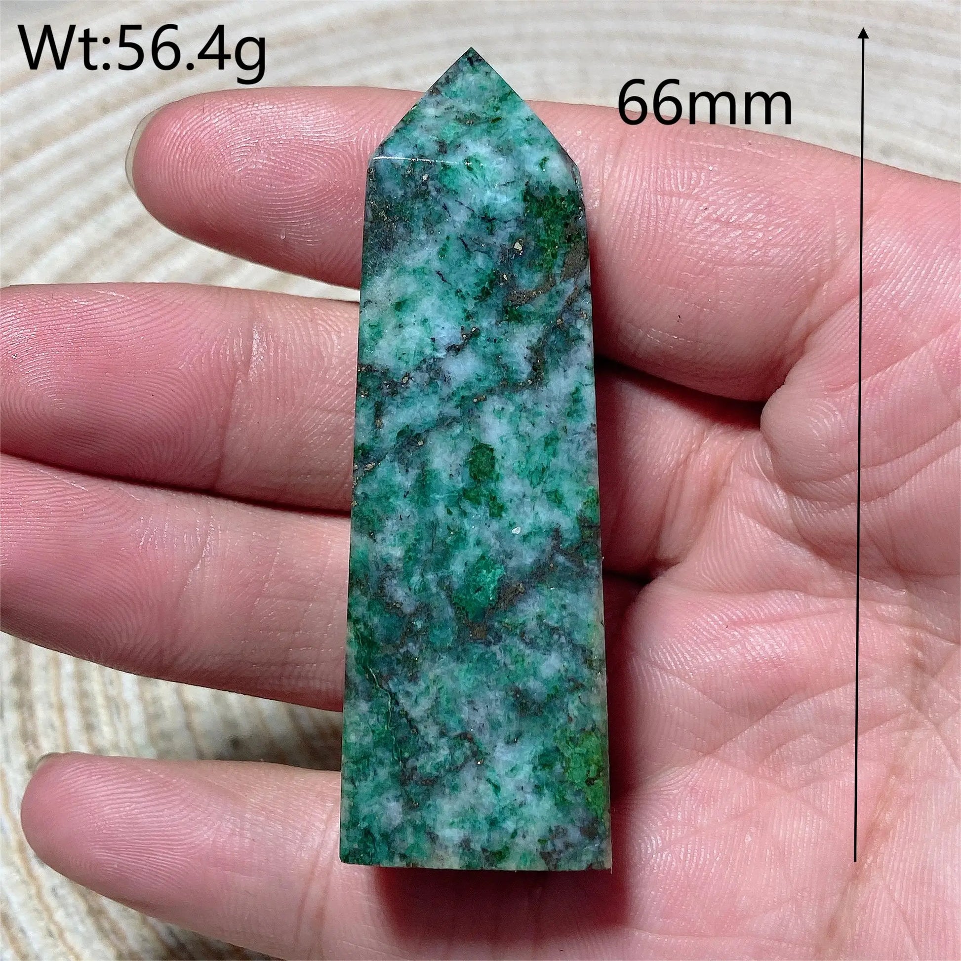 Blue Dioptase Pyrite Tower-ToShay.org