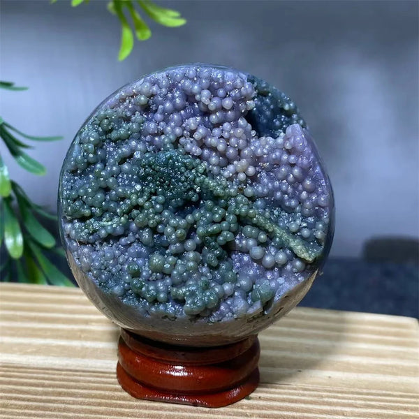Purple Grape Agate Ball-ToShay.org