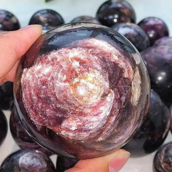 Purple Mica Lepidolite Ball-ToShay.org
