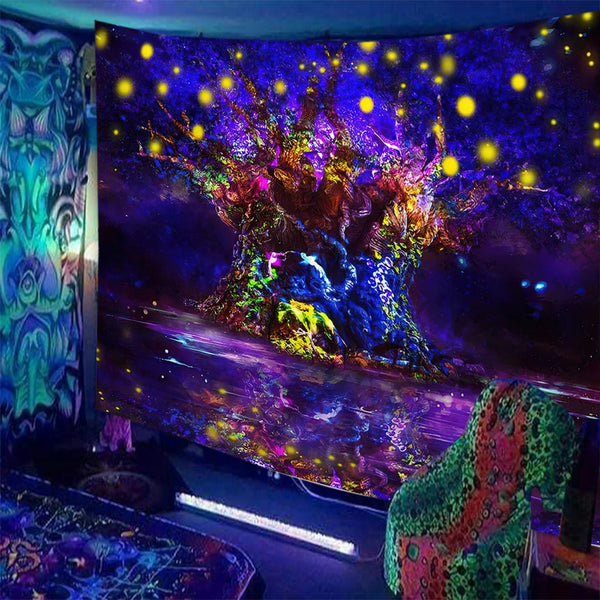 Fluorescent Art Tapestry-ToShay.org