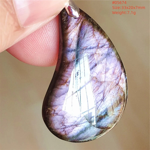 Blue Purple Labradorite Pendant-ToShay.org