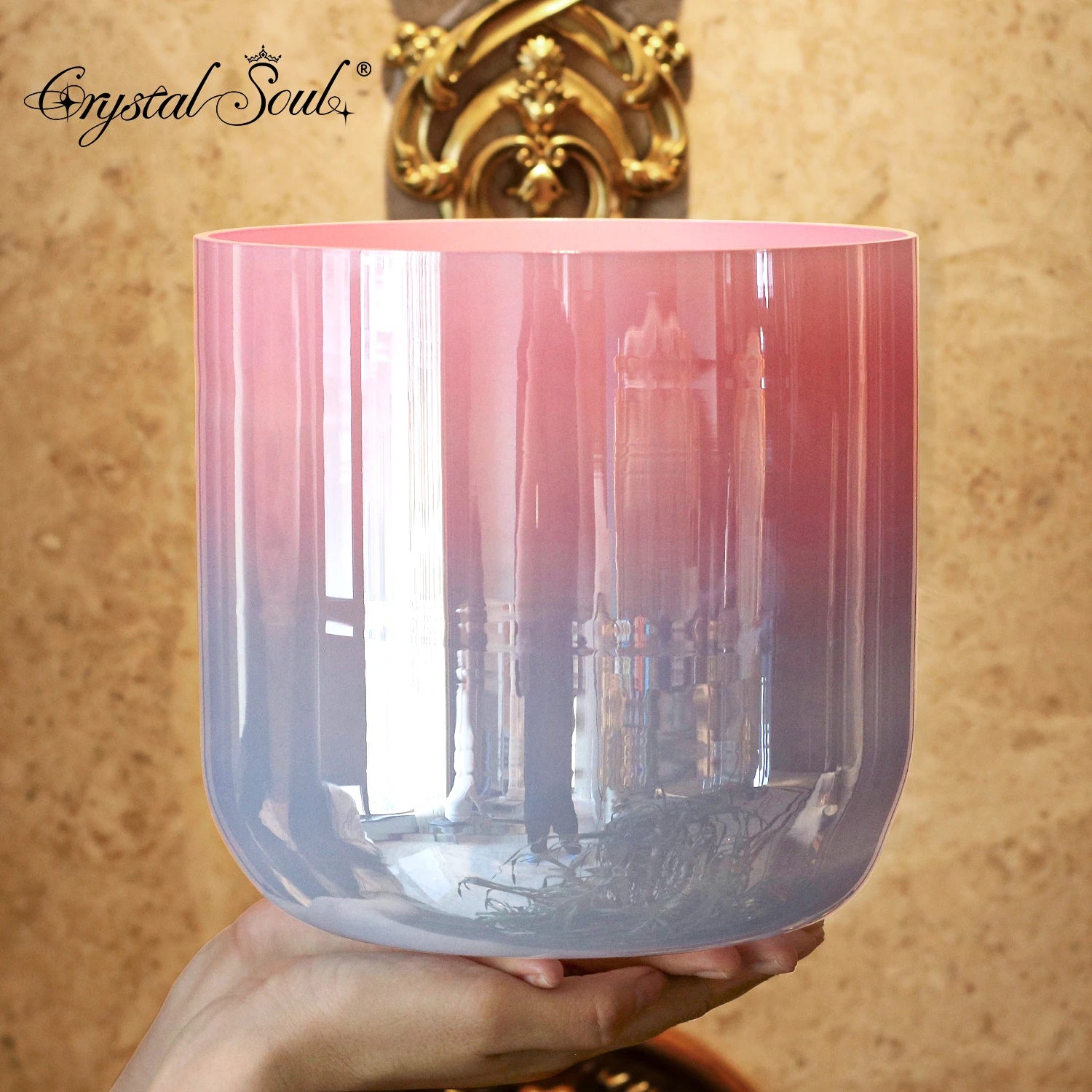 Pink Blue Crystal Bowl Singing-ToShay.org