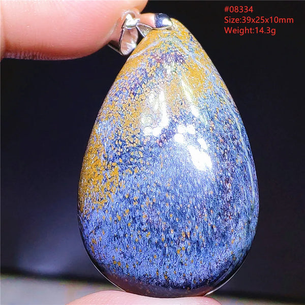 Blue Pietersite Chatoyant Pendant-ToShay.org