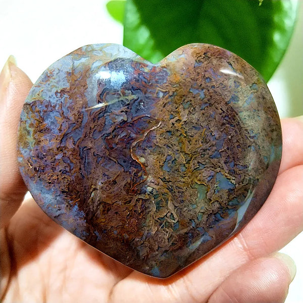 Green Moss Agate Heart-ToShay.org