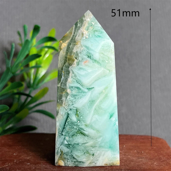 Green Jade Crystal Tower-ToShay.org