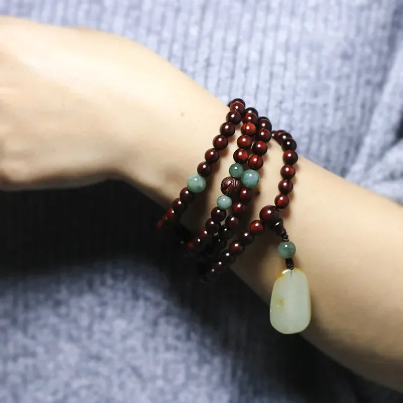 Red Sandalwood Bead Mala-ToShay.org