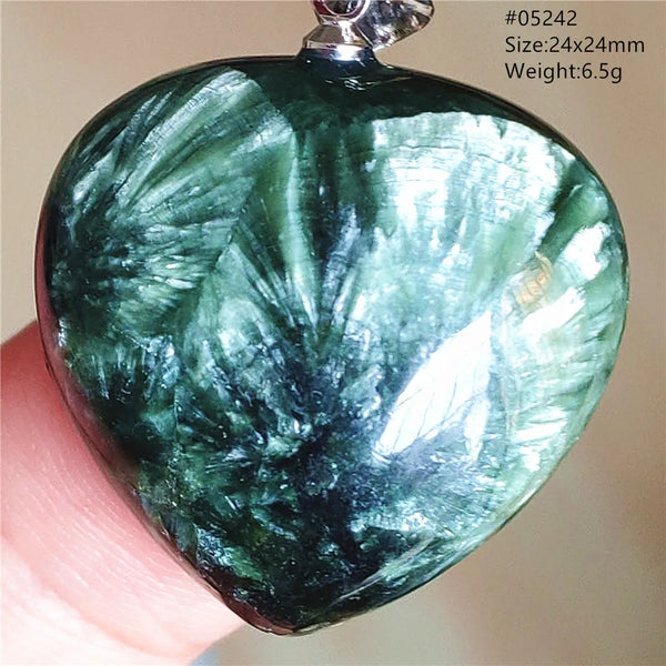 Green Seraphinite Pendant-ToShay.org