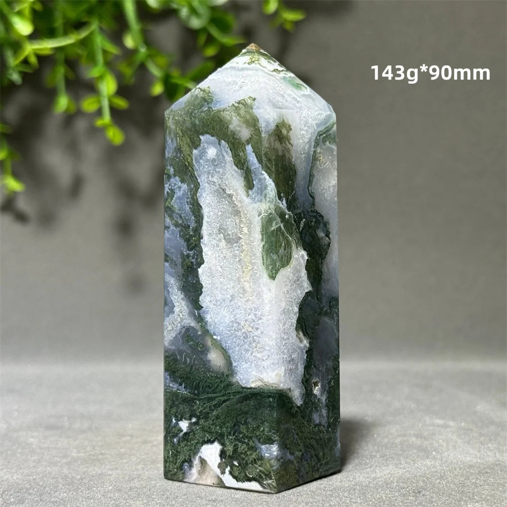 Green Aquatic Agate Tower-ToShay.org