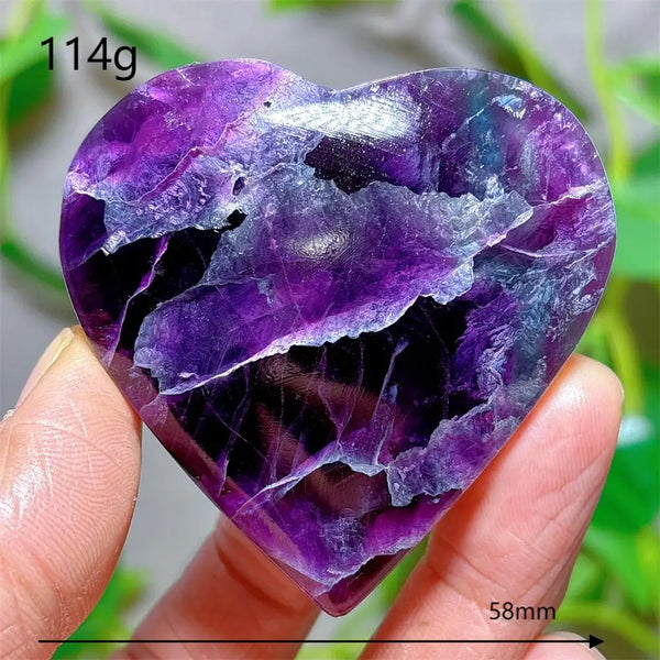 Rainbow Fluorite Heart-ToShay.org