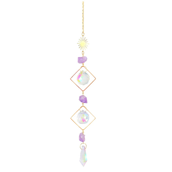 Star Moon Crystal Wind Chimes-ToShay.org
