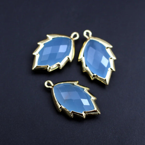 Mixed Crystal Leaf Charms-ToShay.org