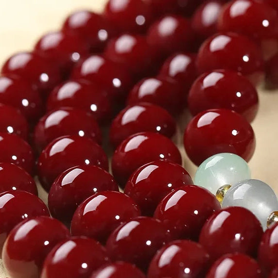 Red Bodhi Buddha Beads-ToShay.org