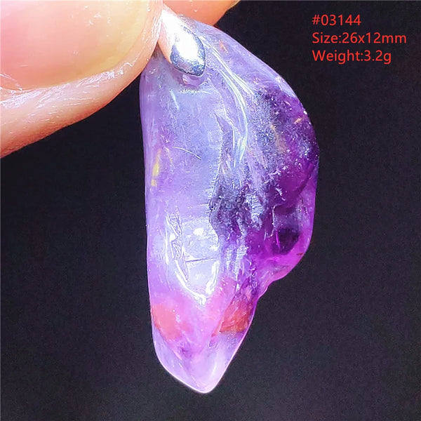 Purple Cacoxenite Auralite Pendant-ToShay.org