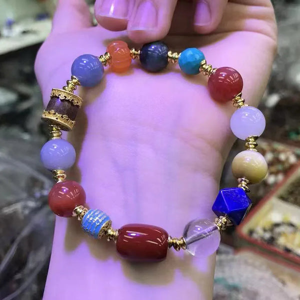 Mixed Crystal Bead Bracelet-ToShay.org