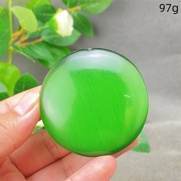 Green Cats Eye Pendant-ToShay.org