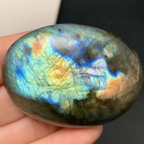 Orange Red Light Labradorite-ToShay.org