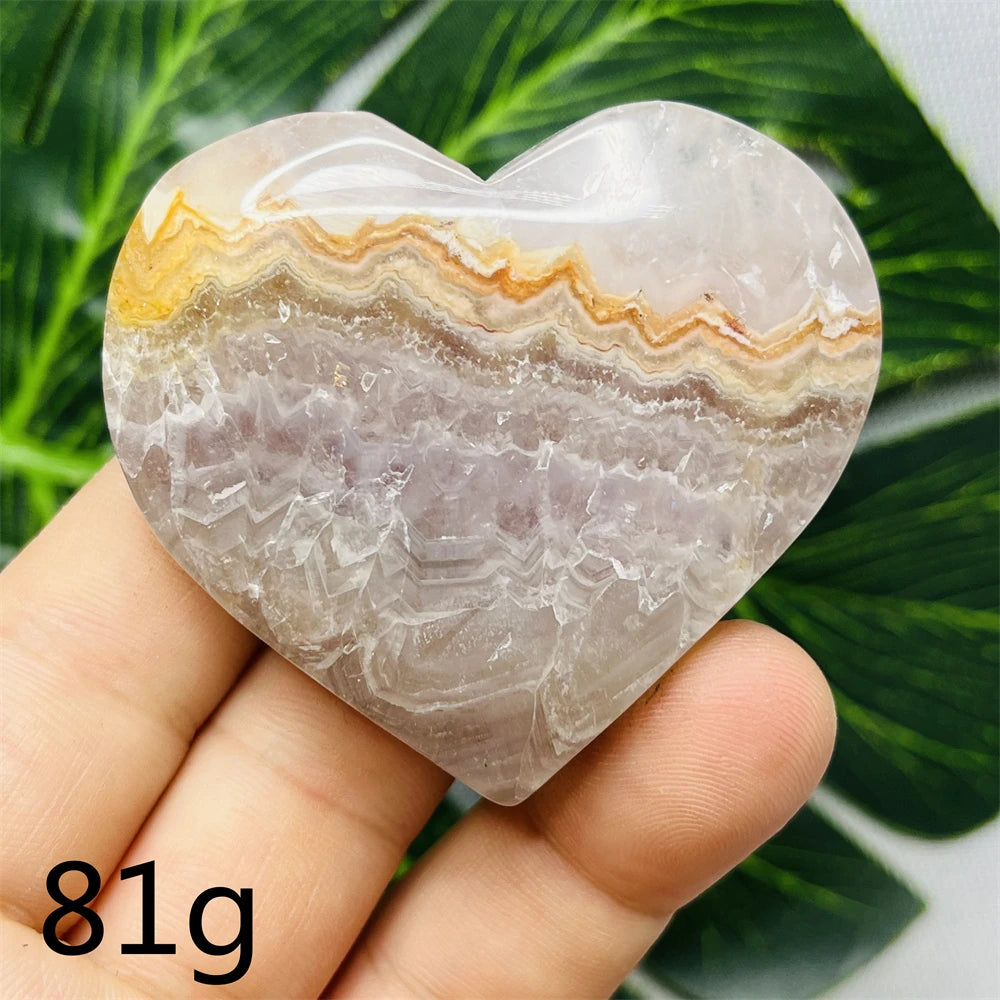 Purple Agate Amethyst Heart-ToShay.org