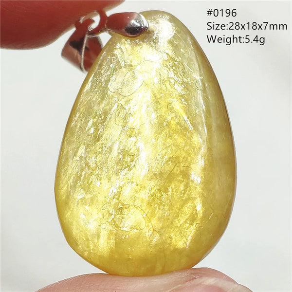 Gold Lepidolite Flash Pendant-ToShay.org