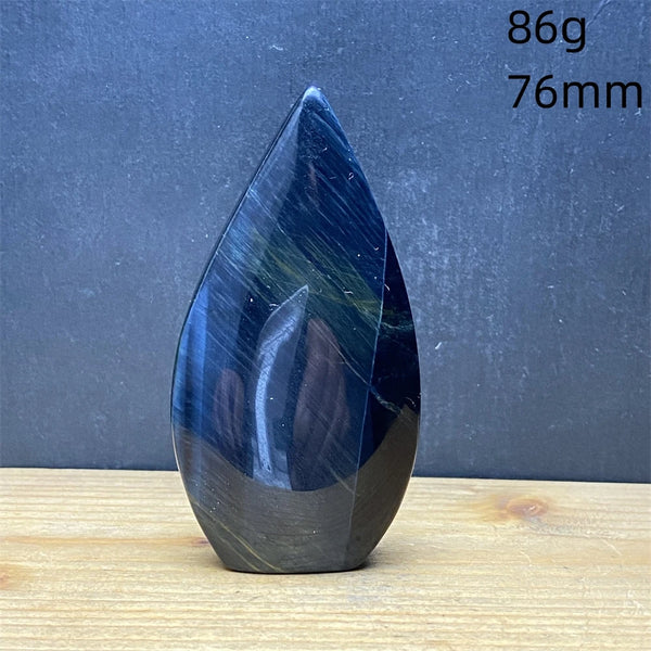 Blue Tiger Eye Stone Flame-ToShay.org