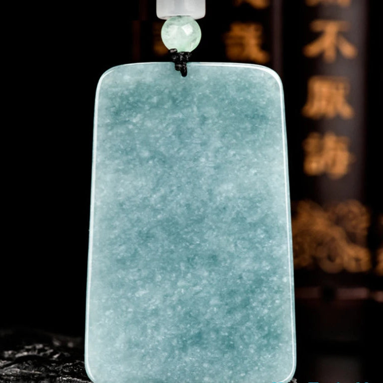 Blue Jade Guanyin Pendant-ToShay.org