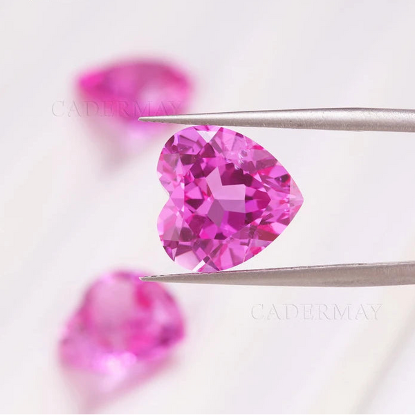 Pink Rose Sapphire Heart-ToShay.org