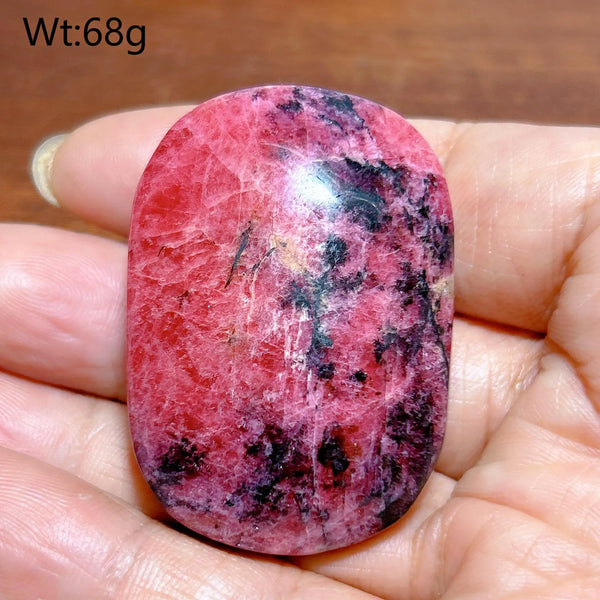 Pink Rhodonite Palm Stone-ToShay.org