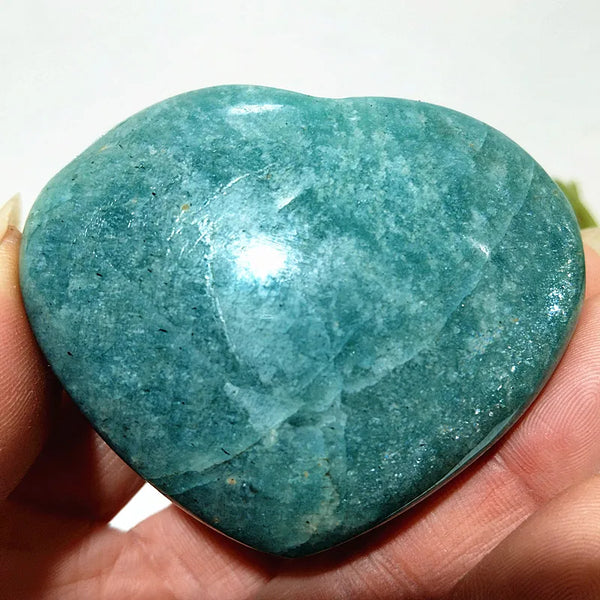 Blue Amazonite Stone Heart-ToShay.org