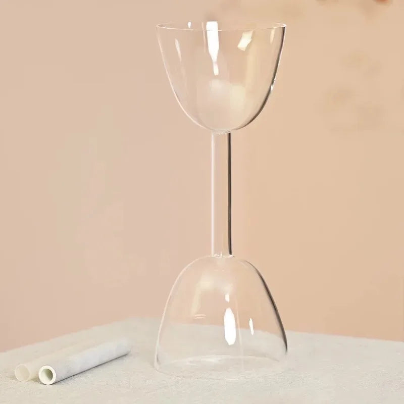 Clear Crystal Double Singing Bowl-ToShay.org