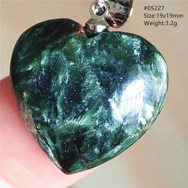 Green Seraphinite Pendant-ToShay.org