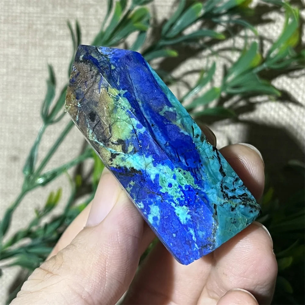 Blue Chrysocolla Point Wand-ToShay.org