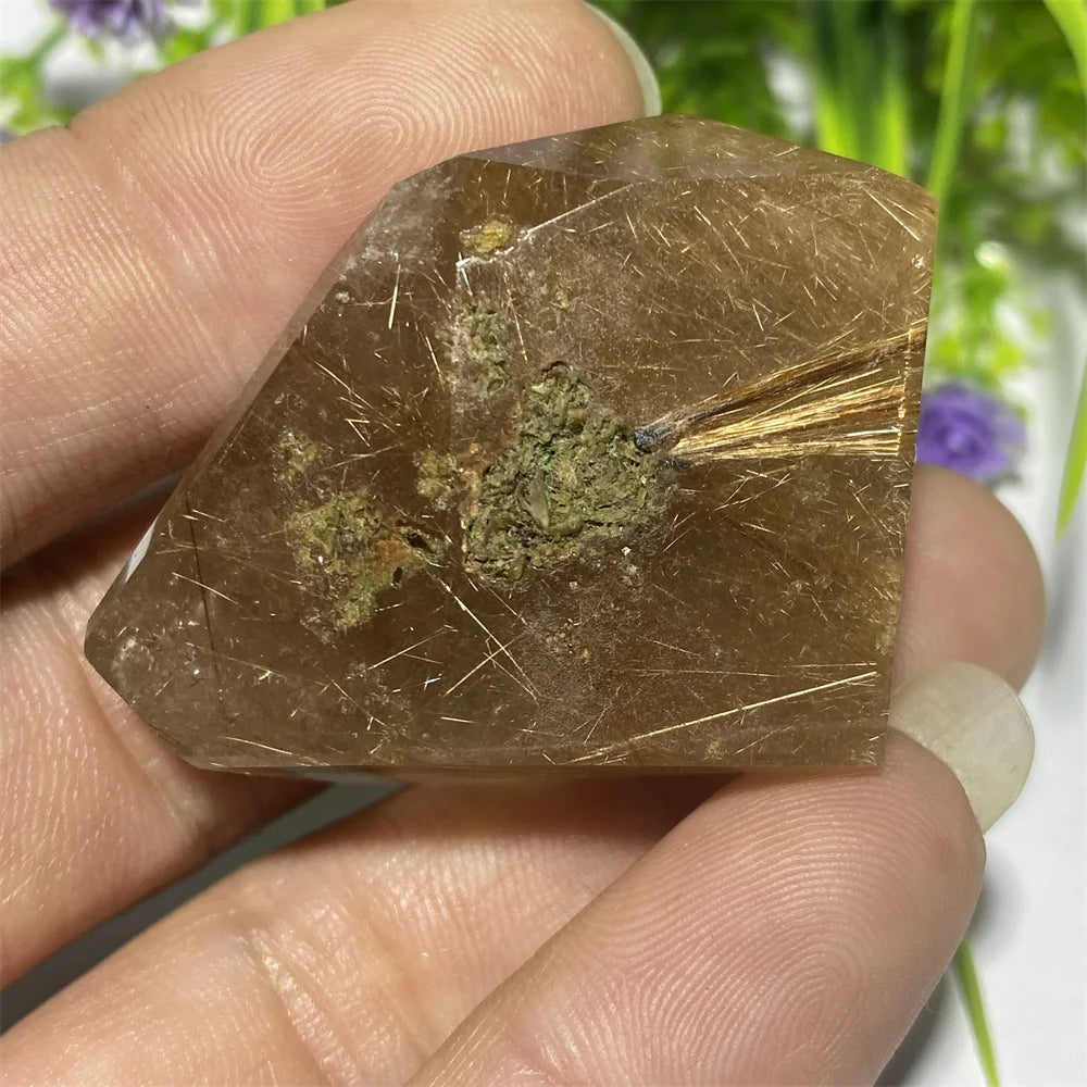 Gold Rutilated Quartz Rock-ToShay.org