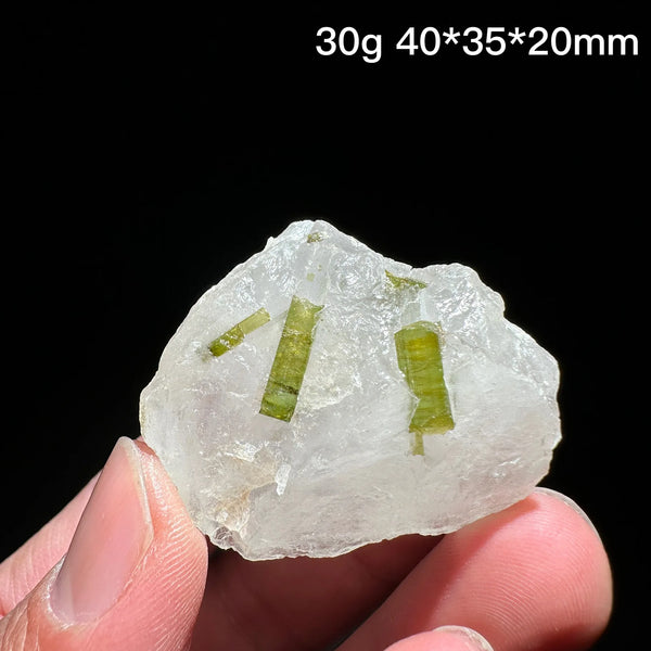 Green Tourmaline Crystal Quartz-ToShay.org