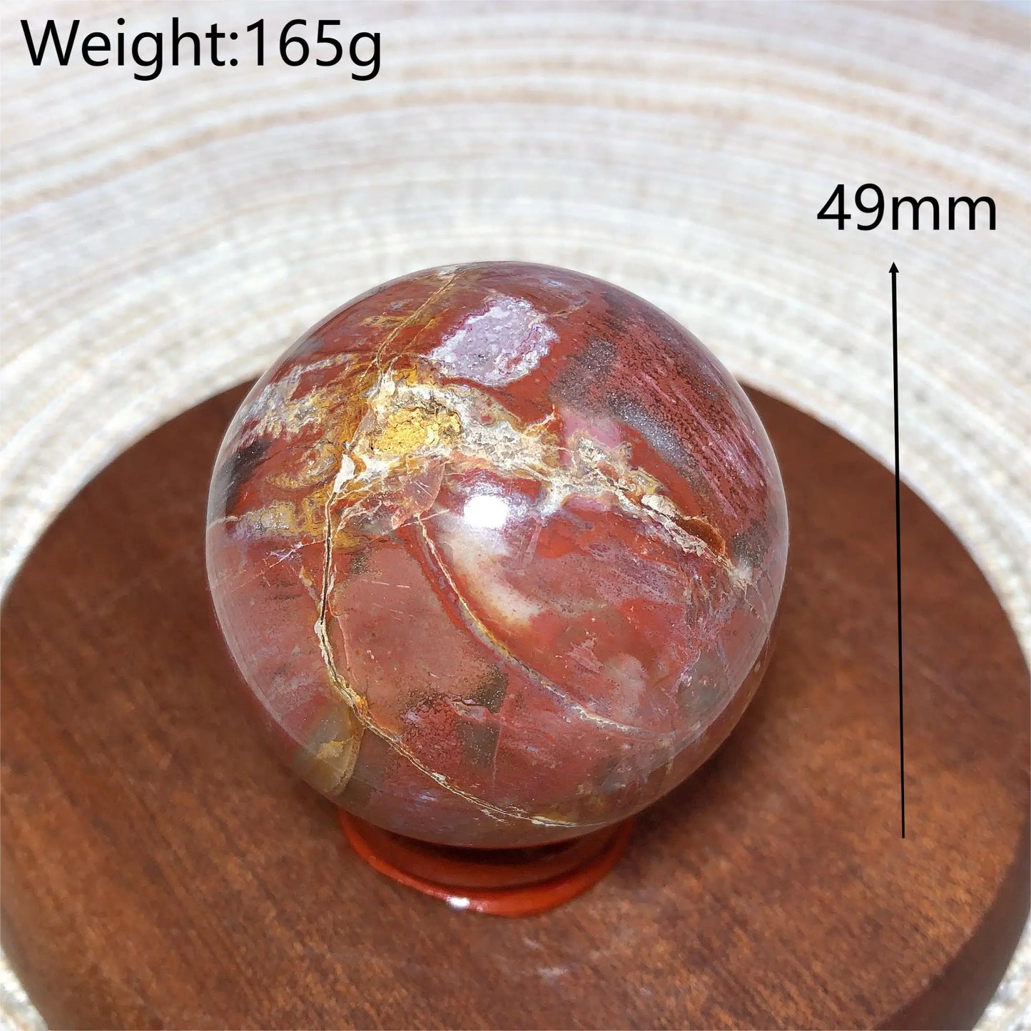 Brown Petrified Wood Ball-ToShay.org