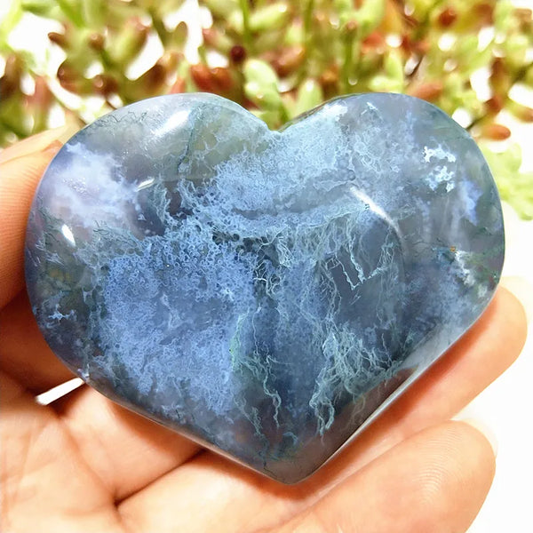 Green Moss Agate Heart-ToShay.org