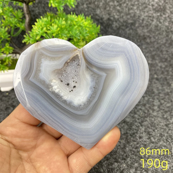 Blue Agate Geode Heart-ToShay.org