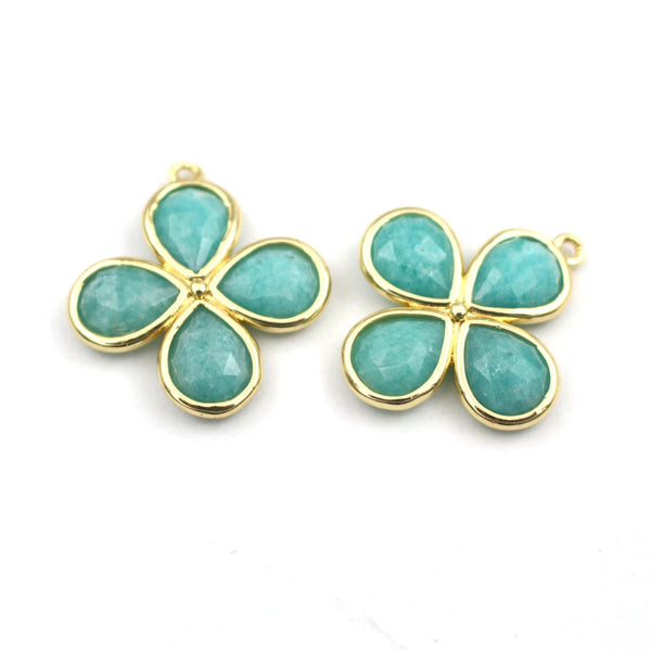 Mixed Crystal Flower Charms-ToShay.org