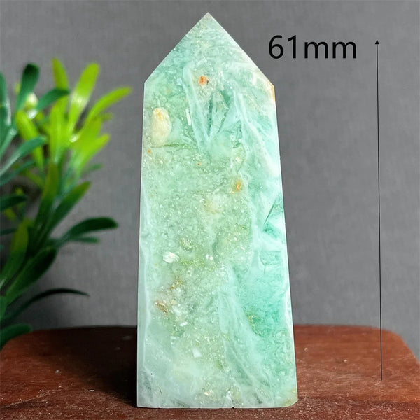 Green Jade Crystal Tower-ToShay.org