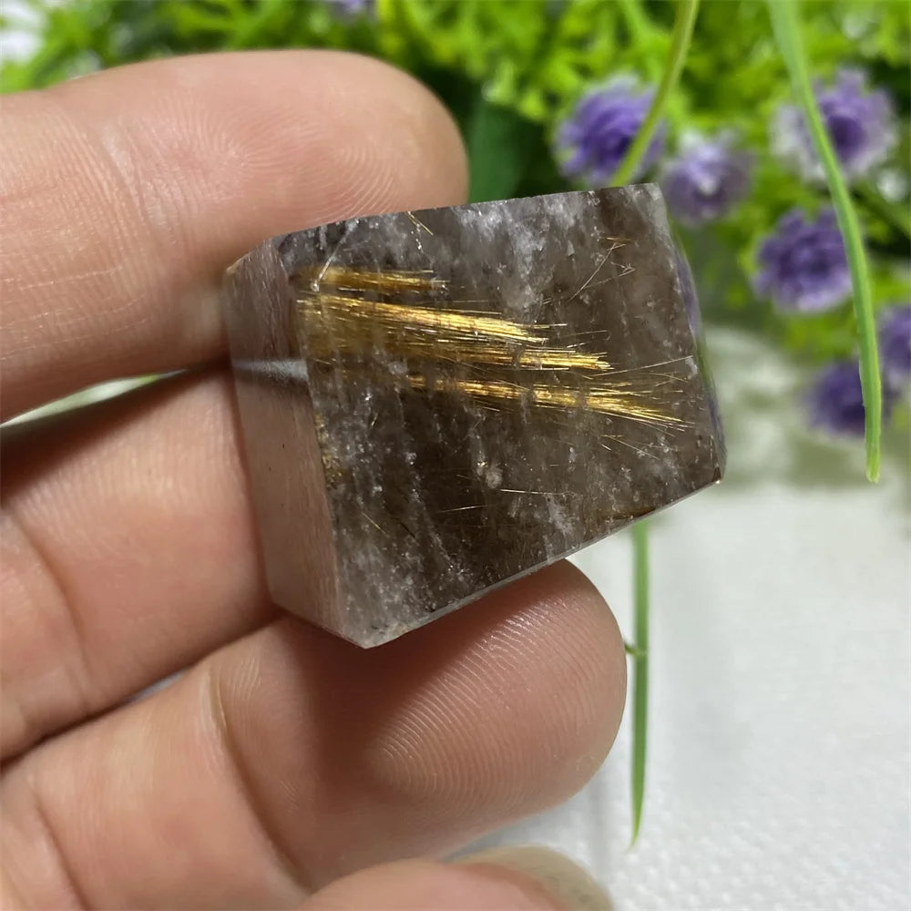 Gold Rutilated Quartz Rock-ToShay.org