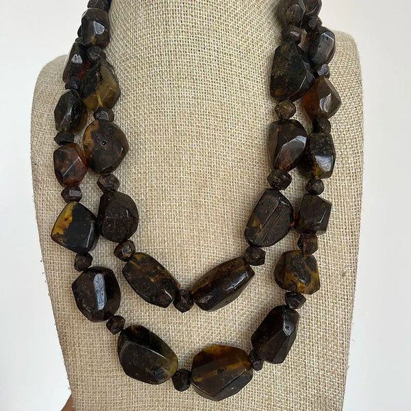 Yellow Amber Necklace-ToShay.org