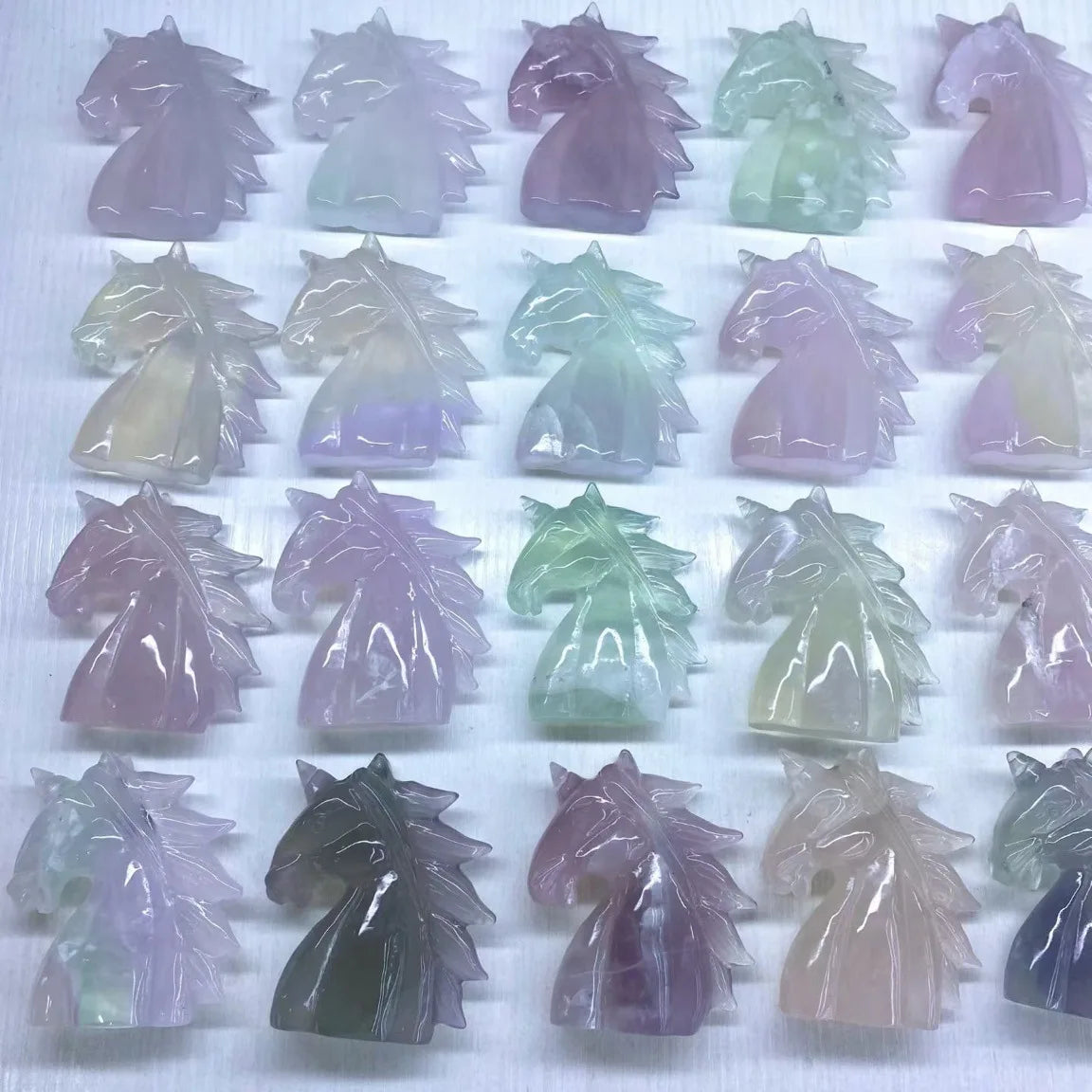 Rainbow Fluorite Figurines-ToShay.org