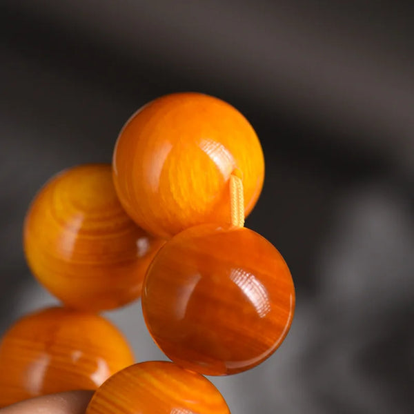 Yellow Amber Wood Bracelet-ToShay.org